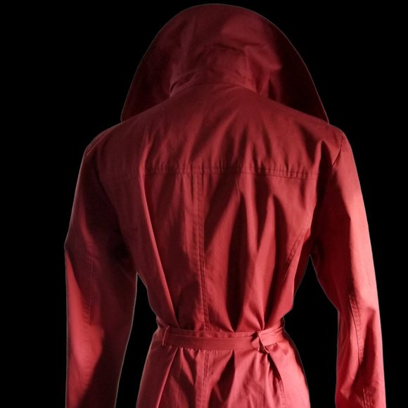 Garnet Hill Double Breasted Belted Trench Jacket - Picture 6 of 16